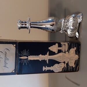 Vintage AVON Candlestick  Imperial Garden Perfume Bottle Full NIB